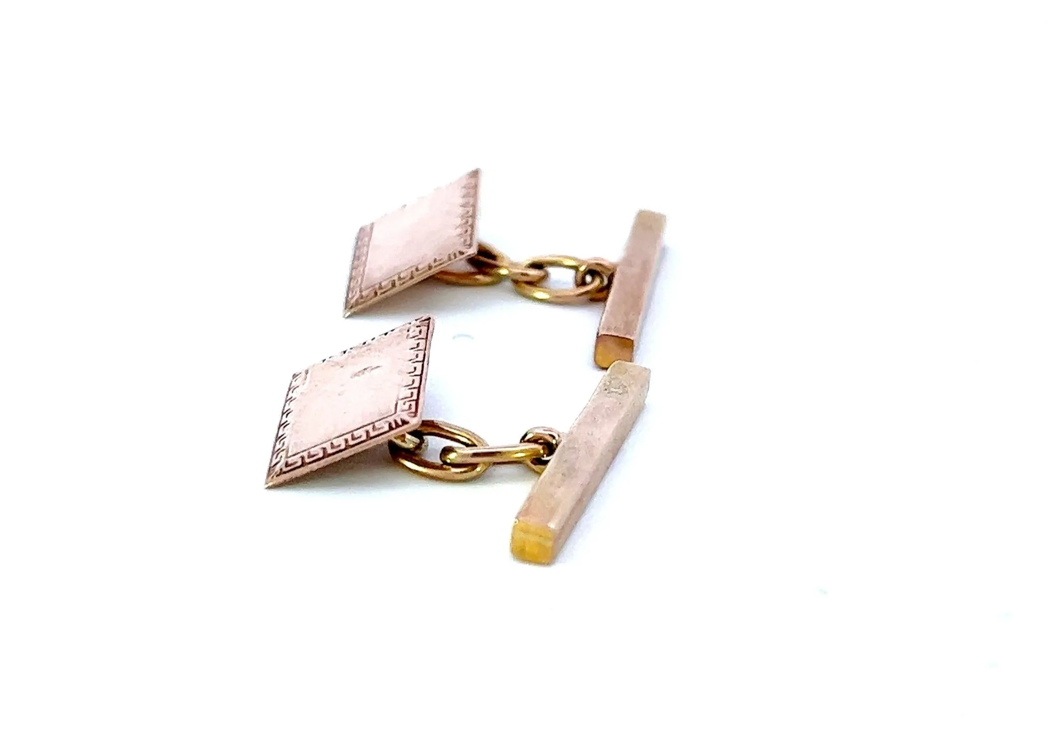 9ct Yellow Gold Chain Link Cufflinks