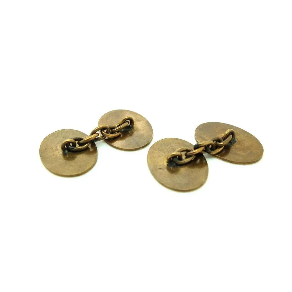 Antique Victorian Gold Front Cufflinks