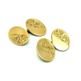 Antique Victorian Gold Front Cufflinks