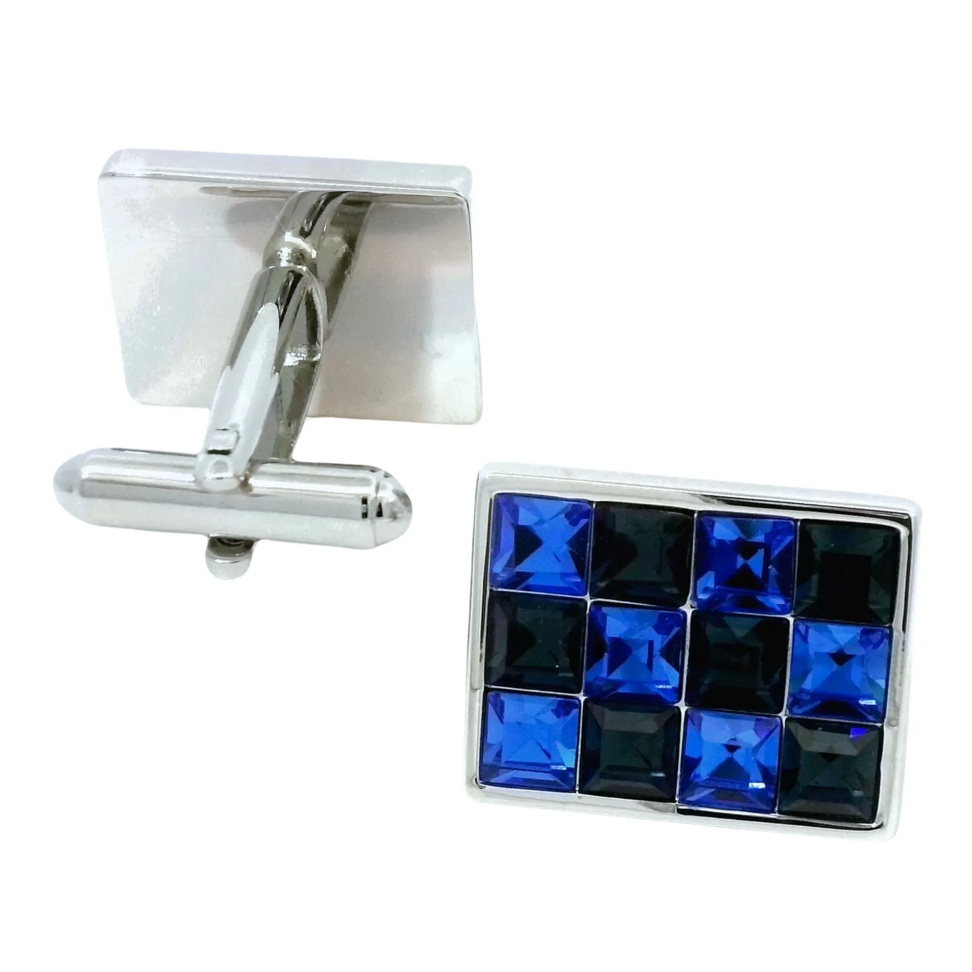 BlackBlue 12 Crystals Cufflinks