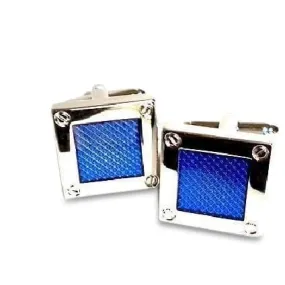 Blue Square Frame Cufflinks