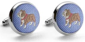 Bulldog: Cufflinks - Blue