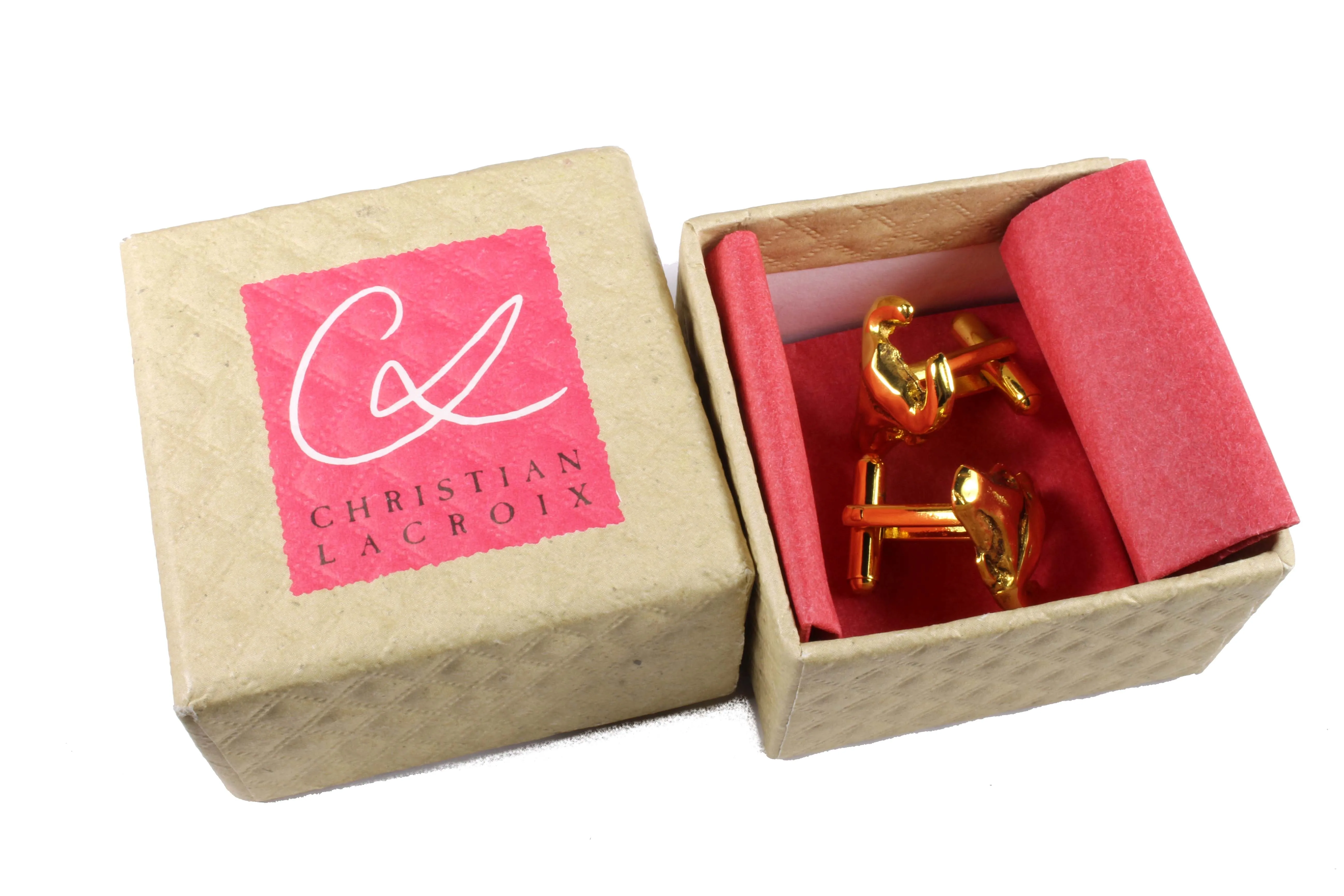 CHRISTIAN LACROIX bull head cufflinks