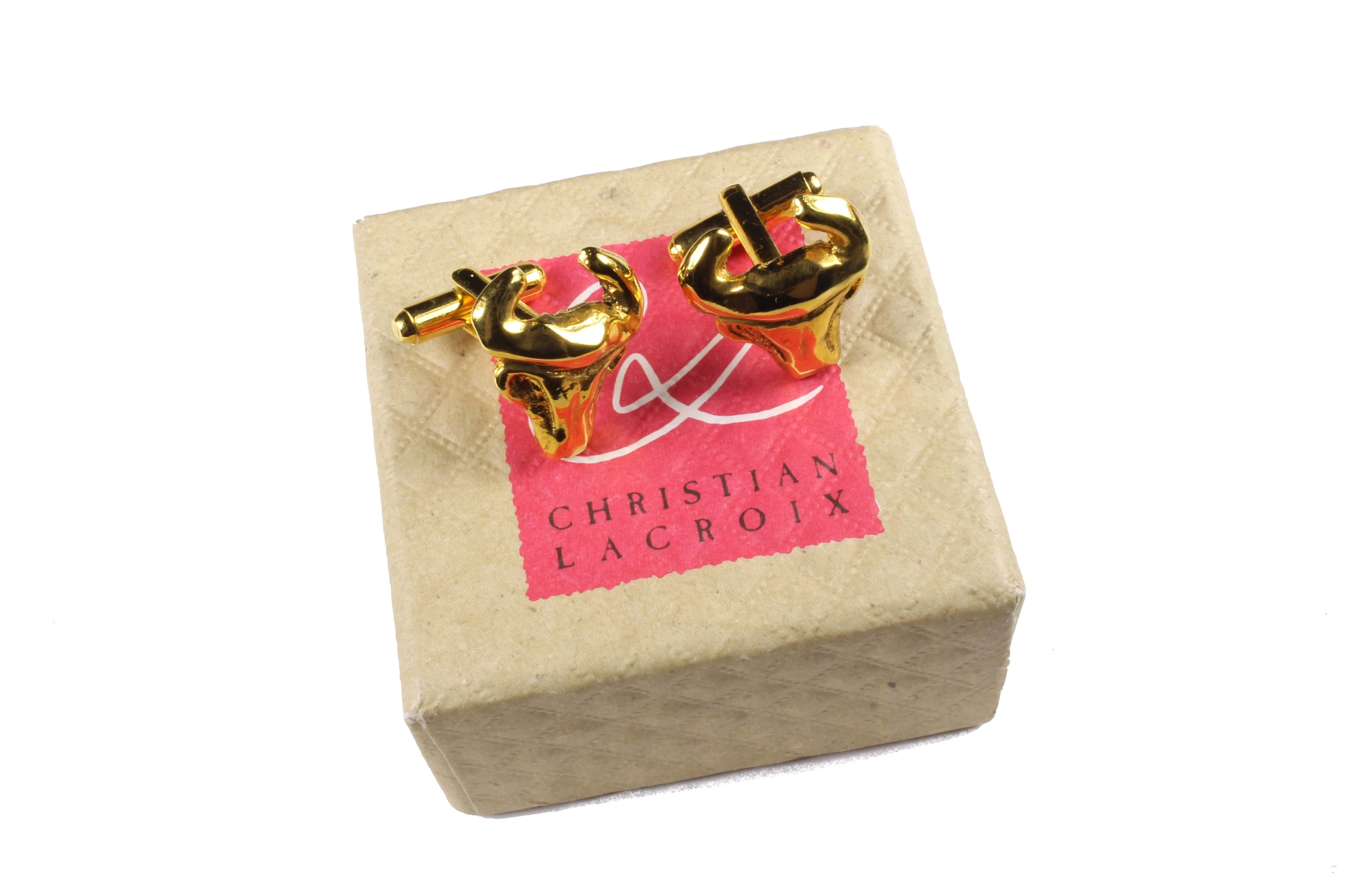 CHRISTIAN LACROIX bull head cufflinks