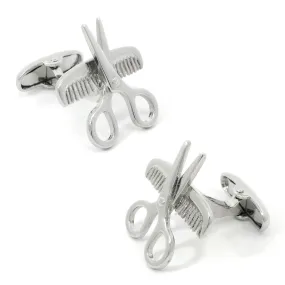 Comb Scissors Cufflinks