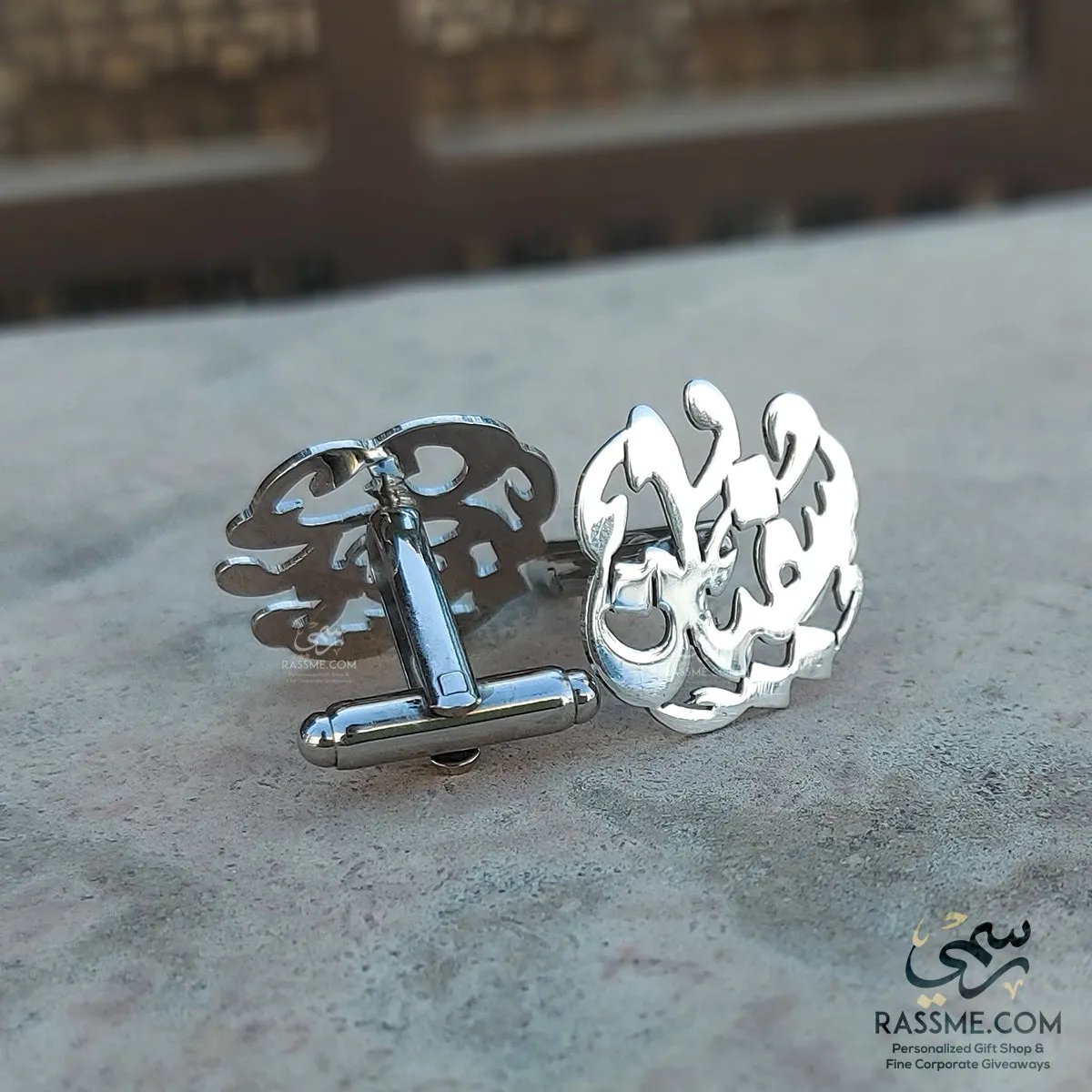 Custom Name Cufflinks Silver 925 كبك فضة تفصيل اسم