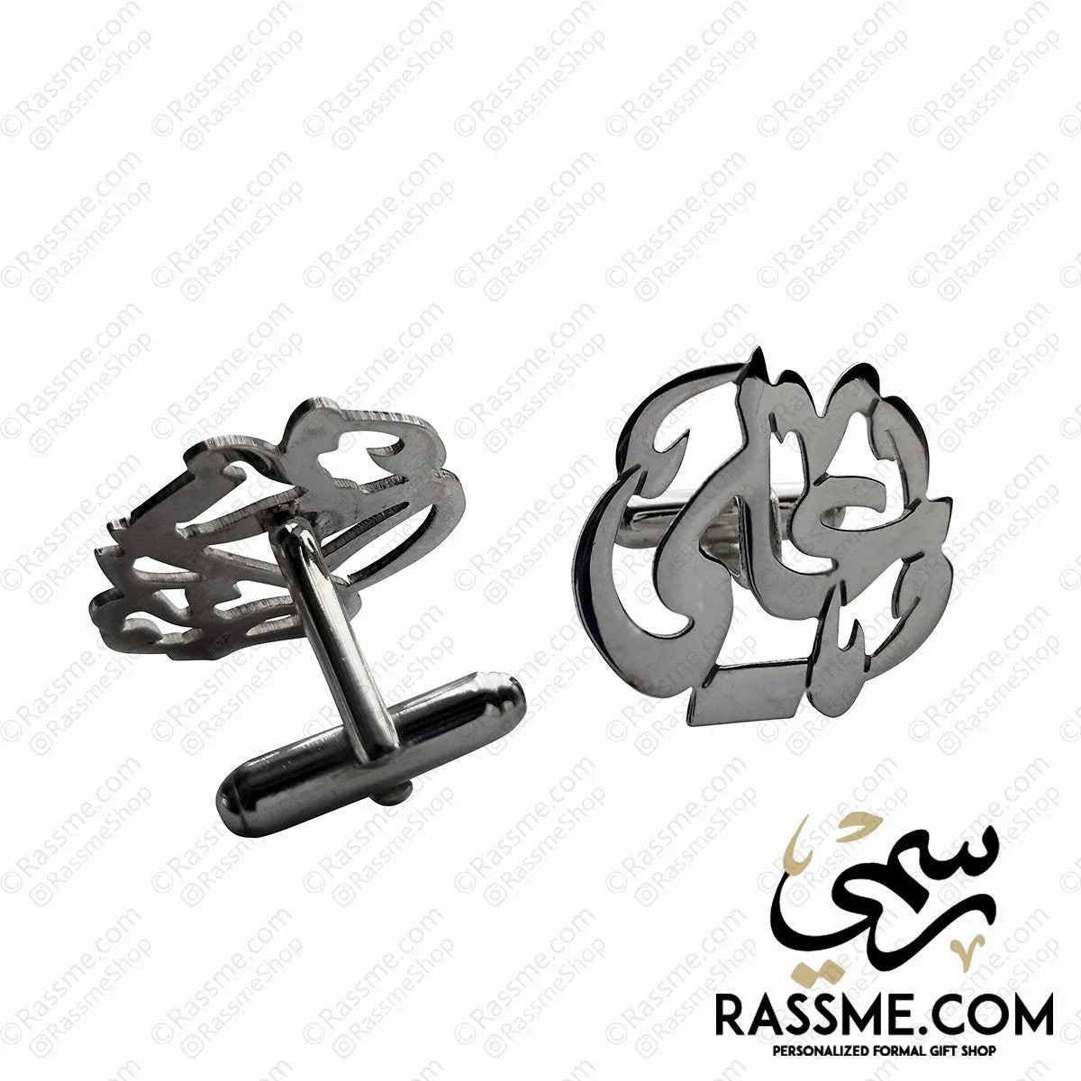 Custom Name Cufflinks Silver 925 كبك فضة تفصيل اسم