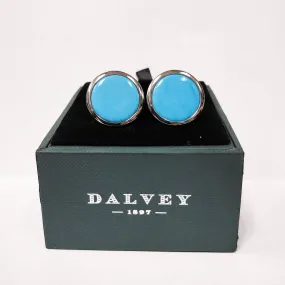 Dalvey DISCUS CUFFLINKS Turquoise