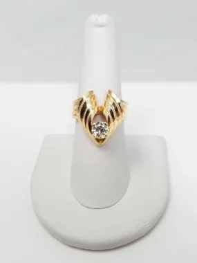 Distinct Natural Diamond 14k Yellow Gold Custom Ring