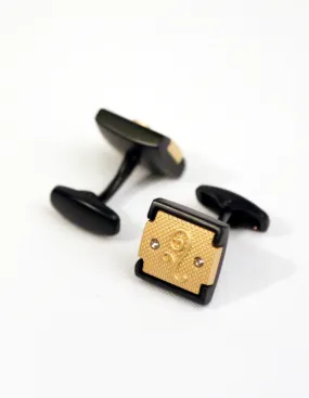 Gold Oriental Cufflink