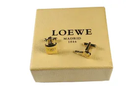 LOEWE padlock and key cufflinks