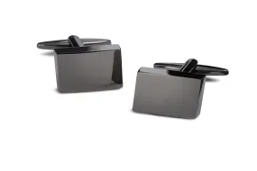 Modern Gunmetal Square Cufflinks